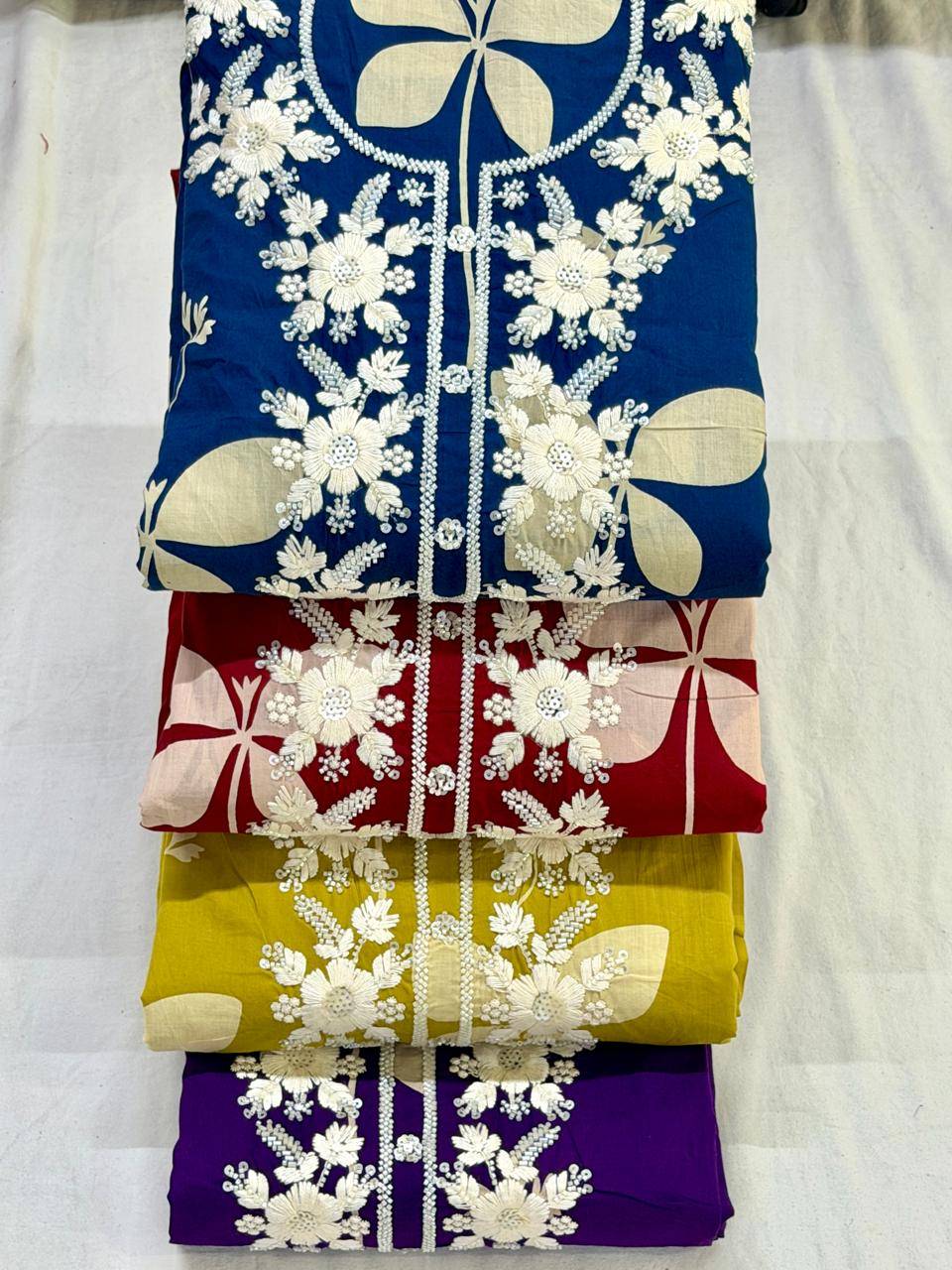 Siara By Fashid Stylish Beautiful Colourful Pure self weave cotton Dresses At Wholesale Price